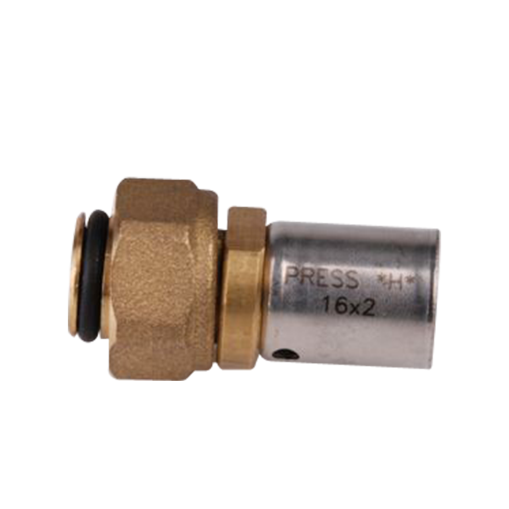 FITTING WITH SWIVEL NUT IN YELLOW BRASS