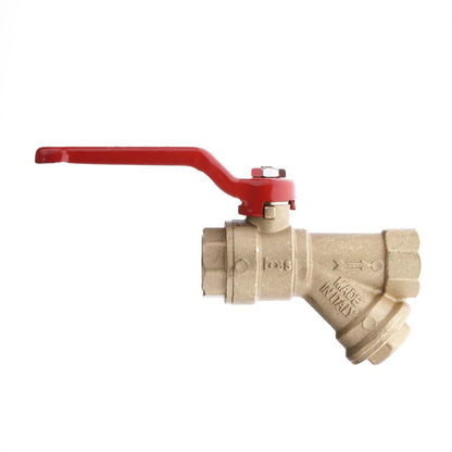 BRASS BALL VALVES WITH Y FILTER
