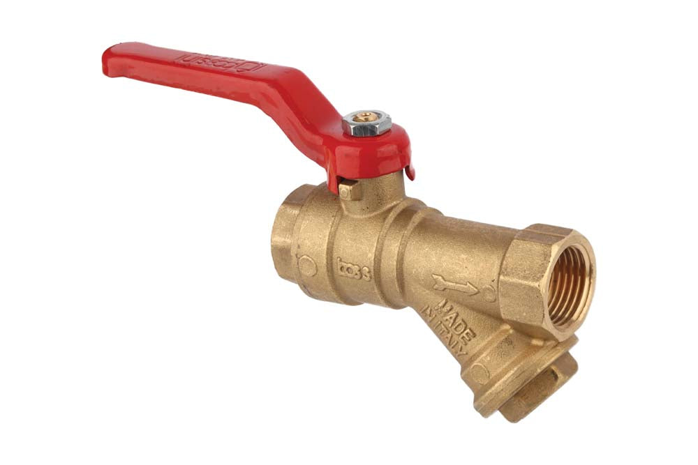 BRASS BALL VALVES WITH Y FILTER